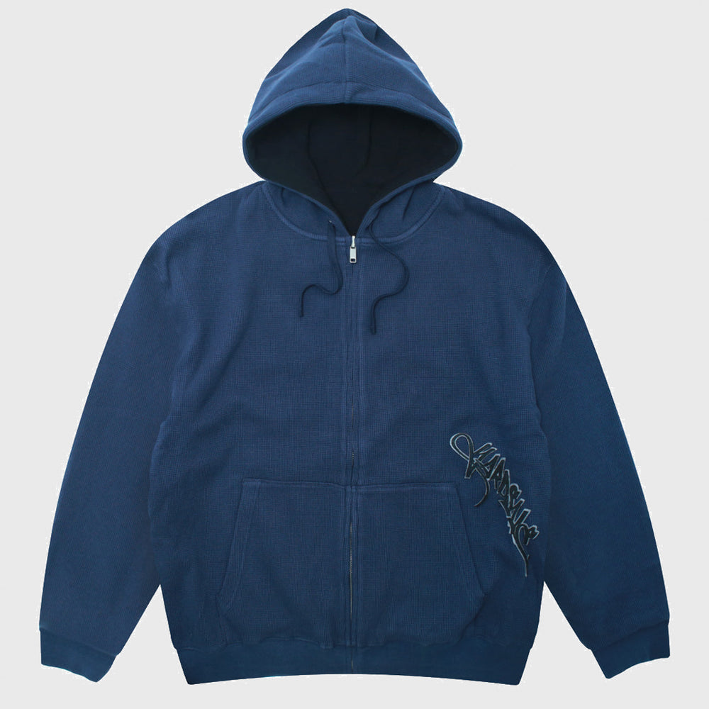 Yardsale Navy Exo Hooded Zip Sweatshirt 