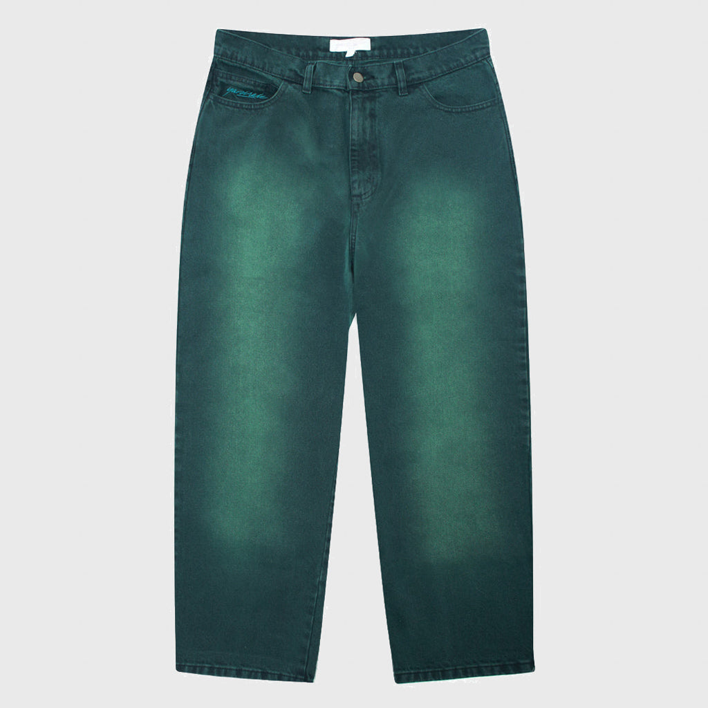 Yardsale Green Faded Phantasy Jeans