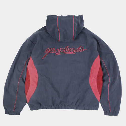 Yardsale - Luna Zip Hooded Tracksuit Top - Navy / Red