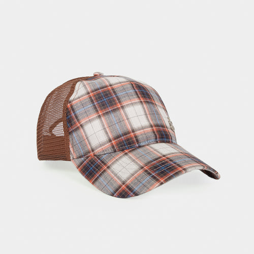 Yardsale - Phantasy Plaid Trucker Cap - Brown