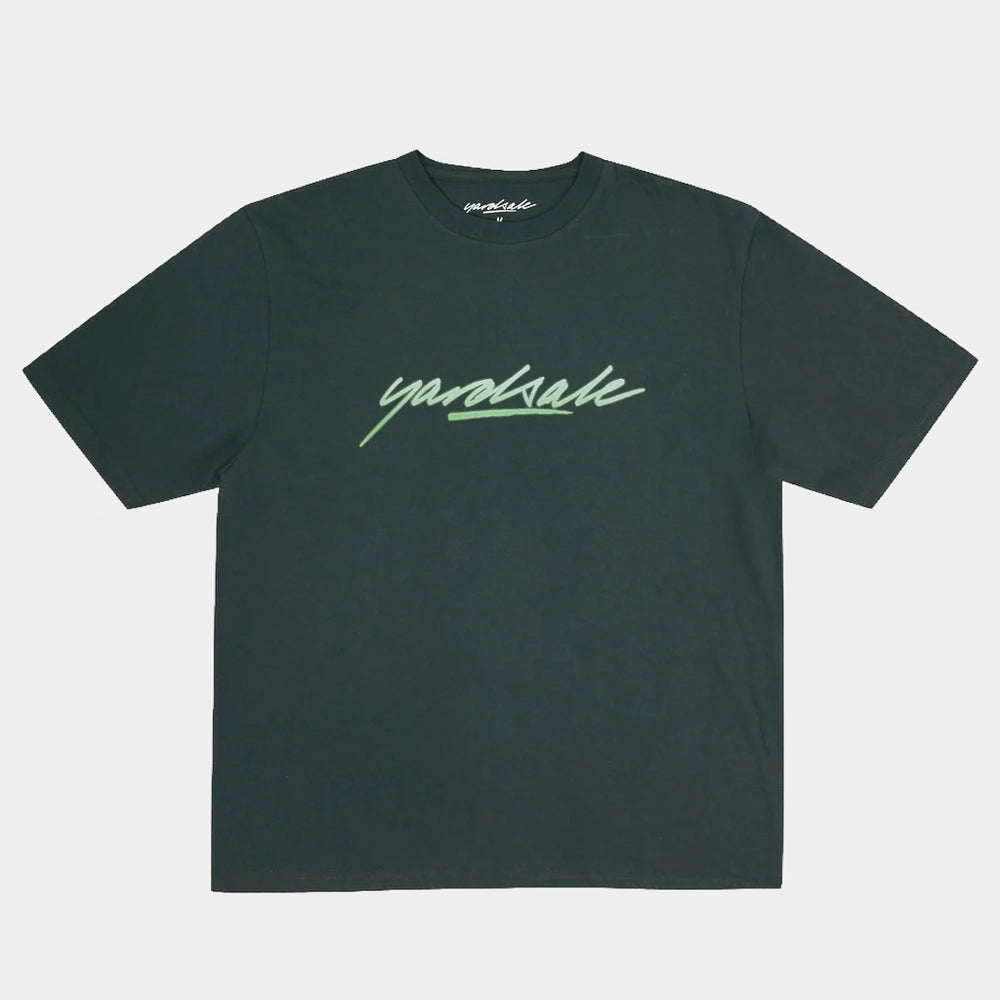 Yardsale Script Dark Green T-Shirt 