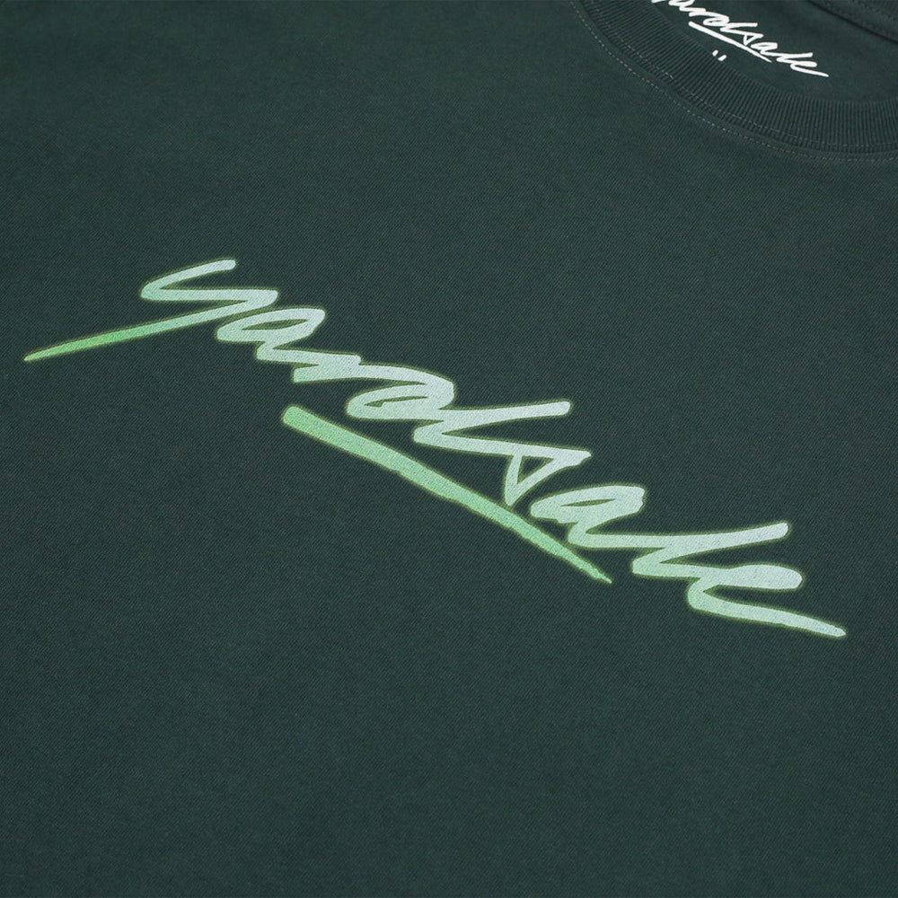 Yardsale Script Dark Green T-Shirt Front Print