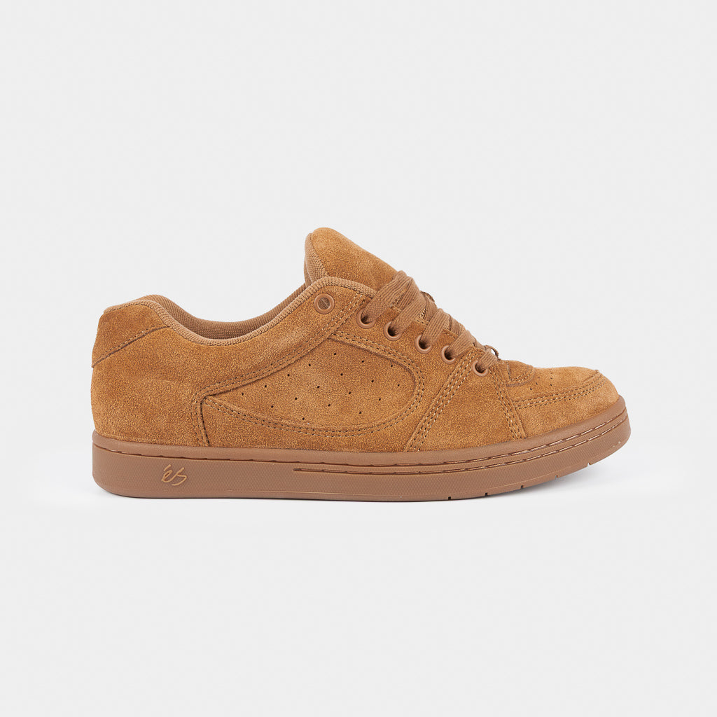 eS Footwear Brown Suede And Gum Soled Accel 1995 Skate Shoes