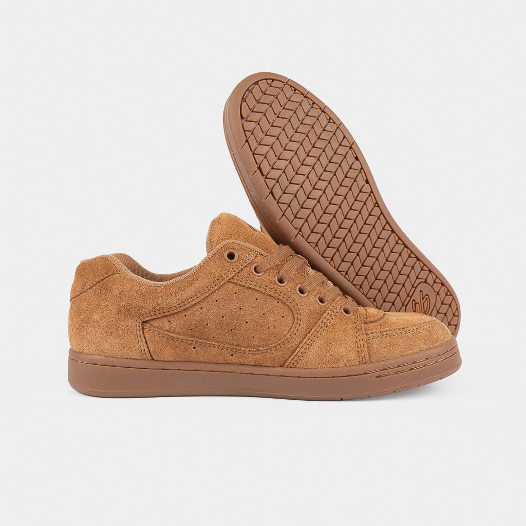 eS Footwear Brown Suede And Gum Soled Accel 1995 Skate Shoes