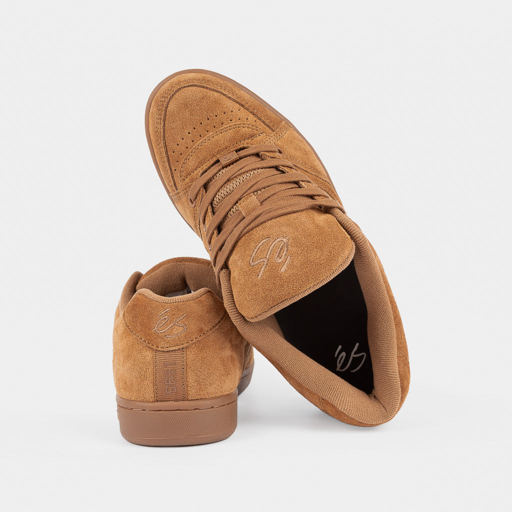 eS Footwear Brown Suede And Gum Soled Accel 1995 Skate Shoes