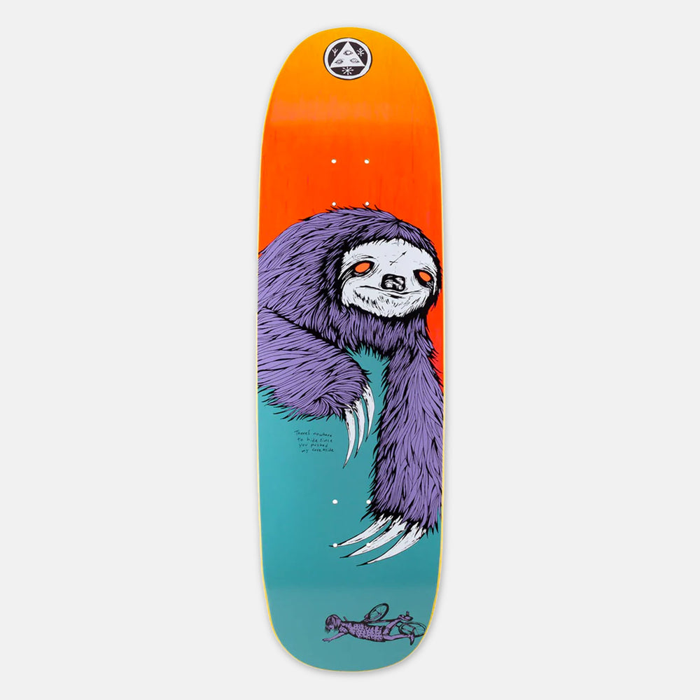 Welcome Skateboards - 9.25" Sloth on Boline Skateboard Deck