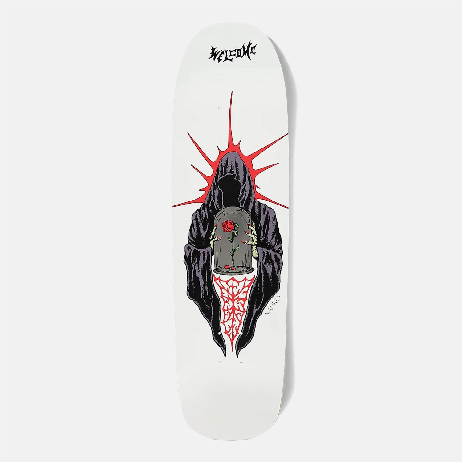Welcome Skateboards - 9.0" Jake Yanko Wilted On Panther Skateboard Deck