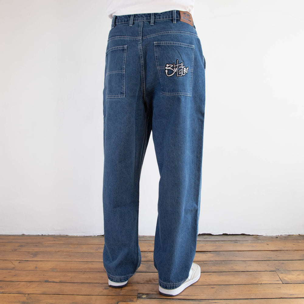 Butter Goods - Scribble Denim Jeans - Mid Blue
