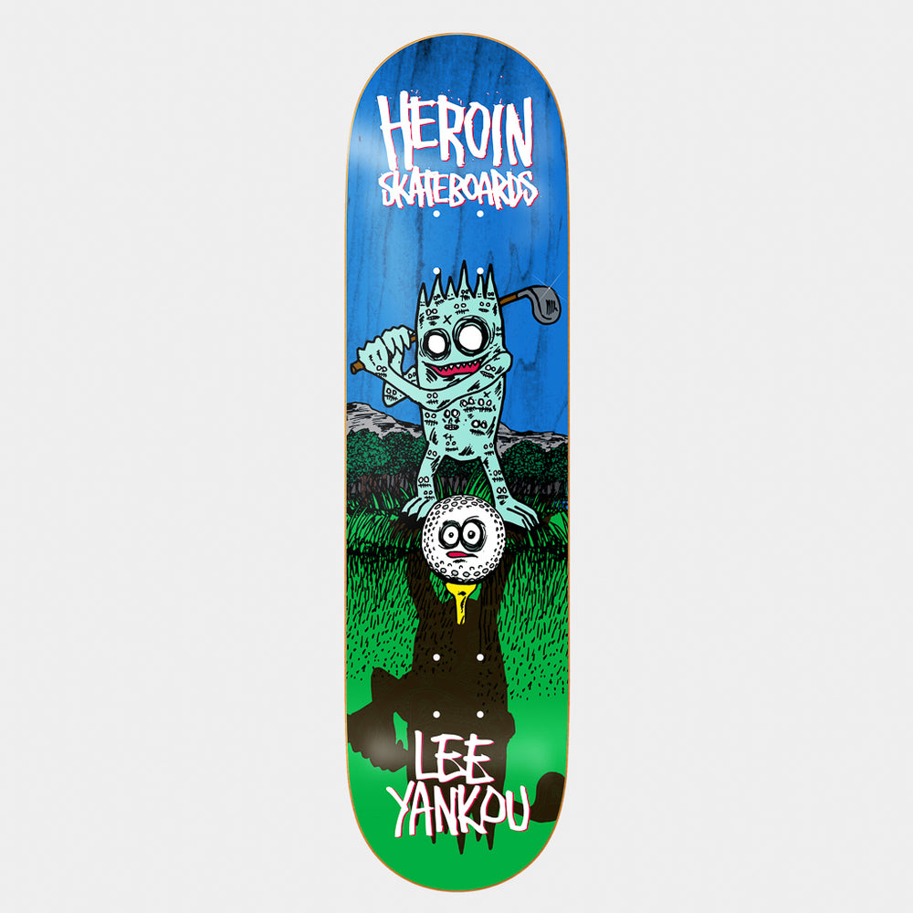 Heroin Skateboards 8.25" Lee Yankou Golf Imp Skateboard Deck