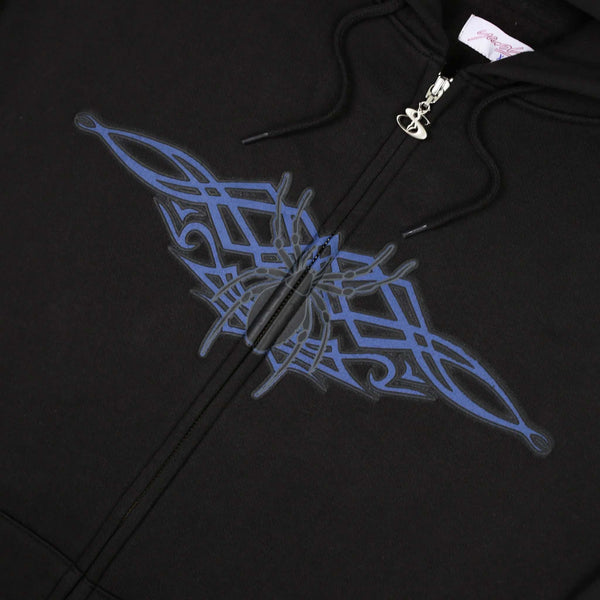 Yardsale - Widow Zip Hooded Sweatshirt - Black