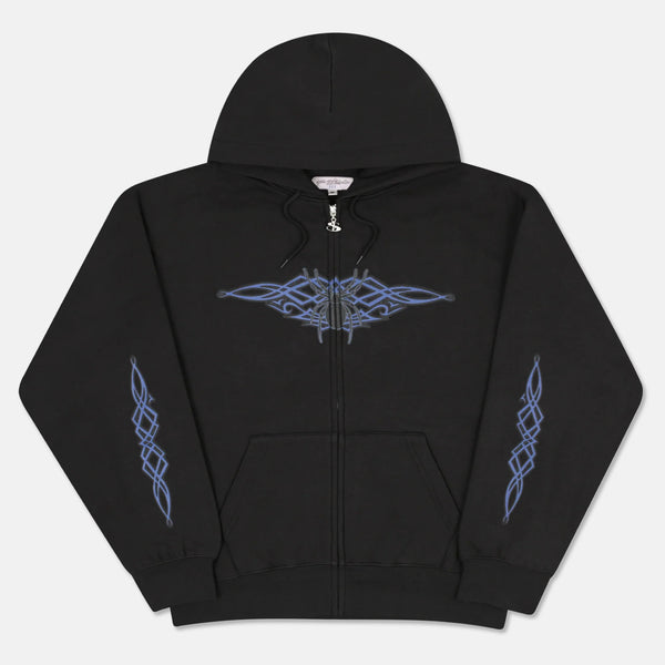 Yardsale - Widow Zip Hooded Sweatshirt - Black
