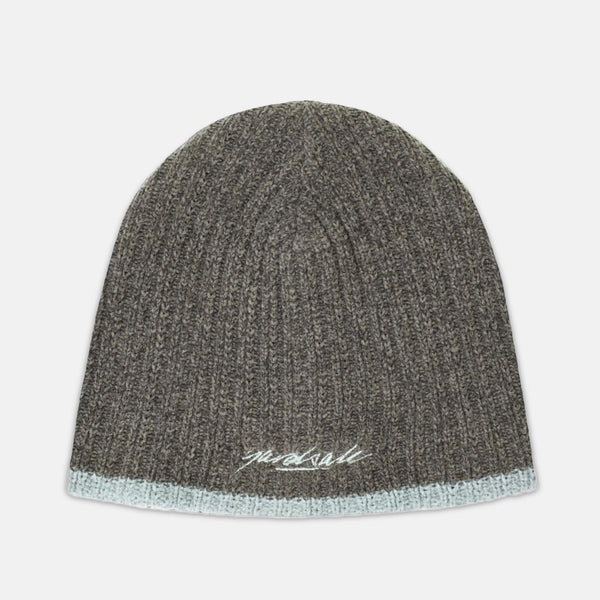 Yardsale - Chenille Beanie - Brown / Grey