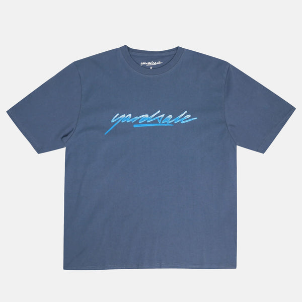 Yardsale - Washed Script T-Shirt - Blue