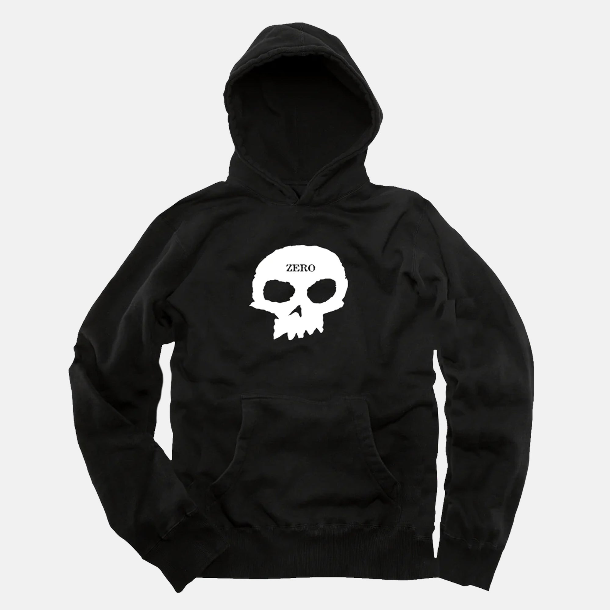 Zero Skateboards - Single Skull Pullover Hooded Sweatshirt - Black