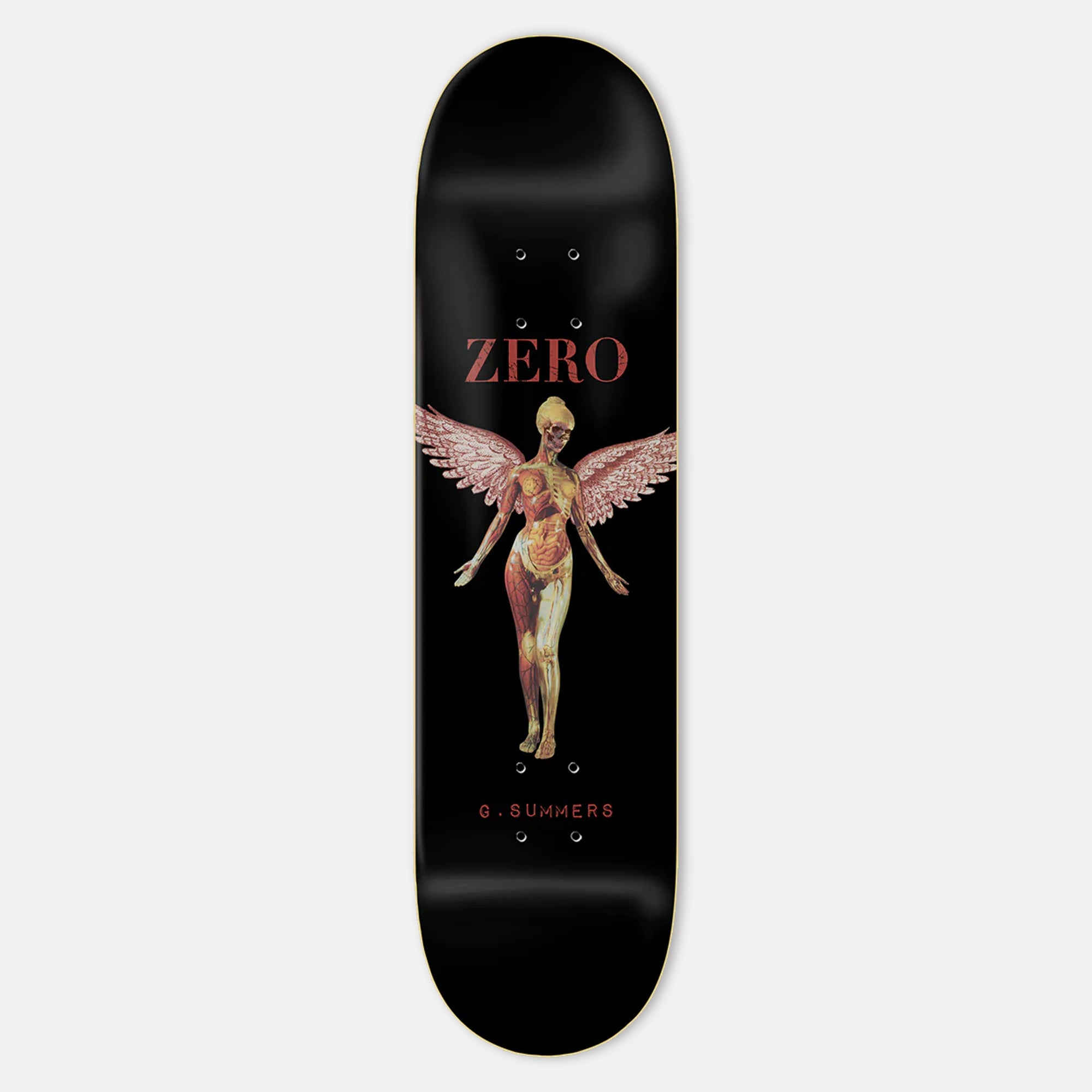  Zero Skateboards - 8.25" Anatomy Gabriel Summers Skateboard Deck - Black
