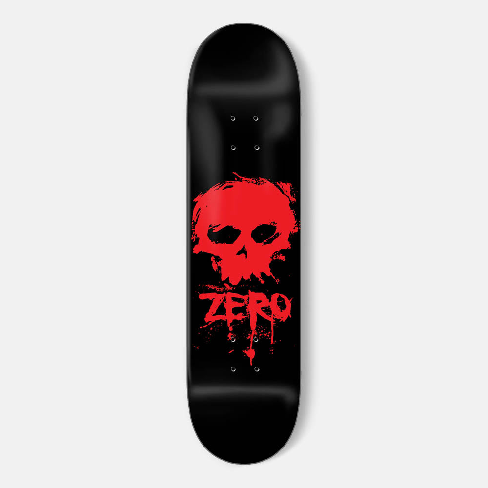 Zero Skateboards - 8.5" Blood Skull Skateboard Deck - Black / Red