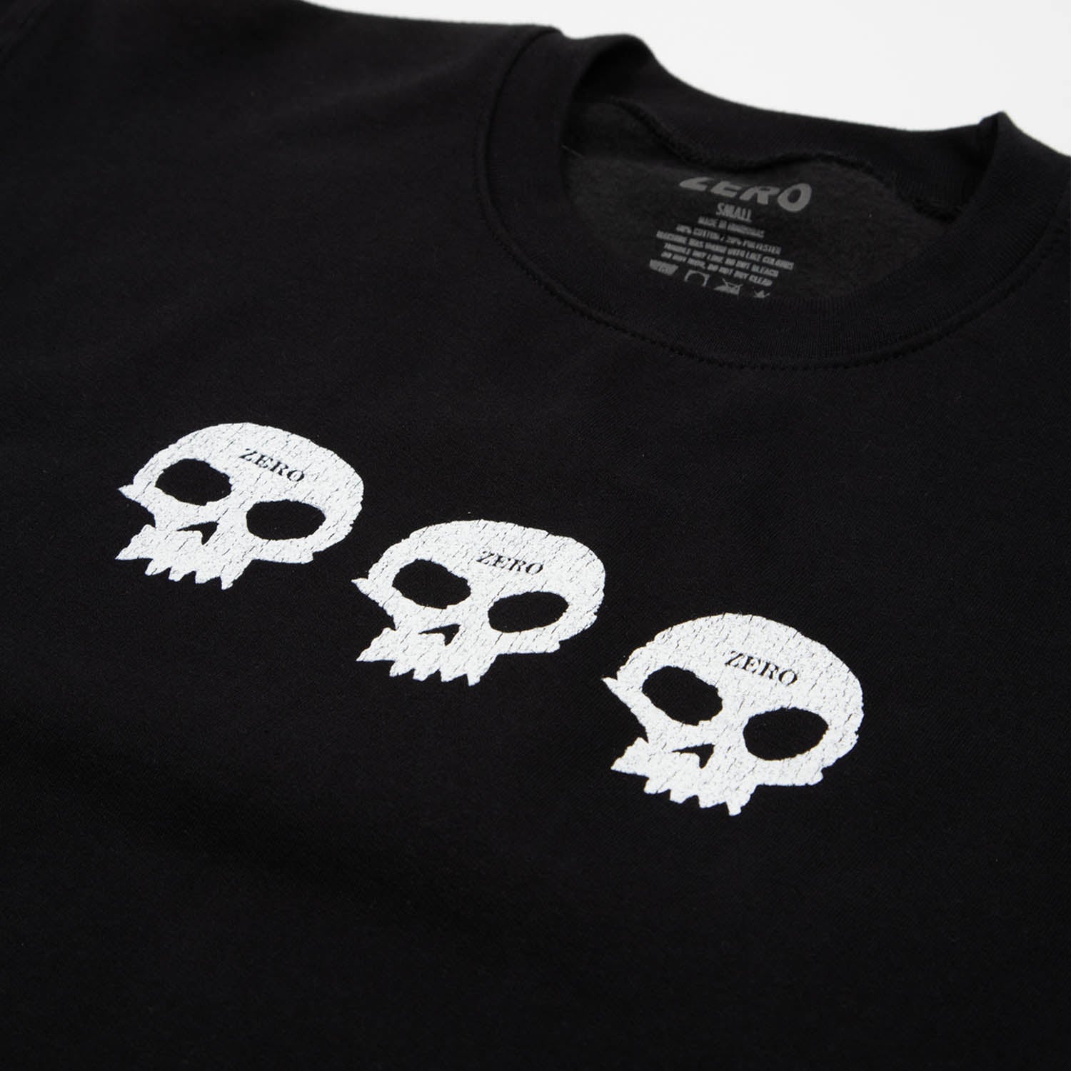 Zero Skateboards - Multiskull Crewneck Sweatshirt - Black