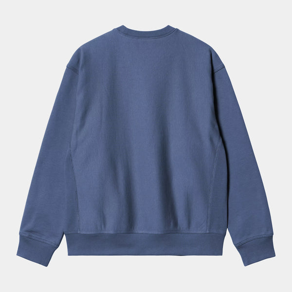 Carhartt WIP - American Script Sweatshirt - Blue Iris