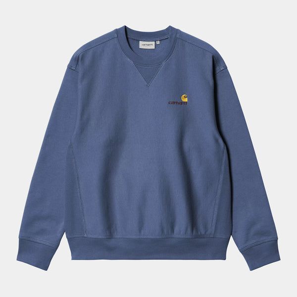 Carhartt WIP - American Script Sweatshirt - Blue Iris