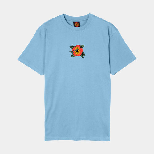 Santa Cruz - Screaming Hibiscus Front T-Shirt - Pacific Blue