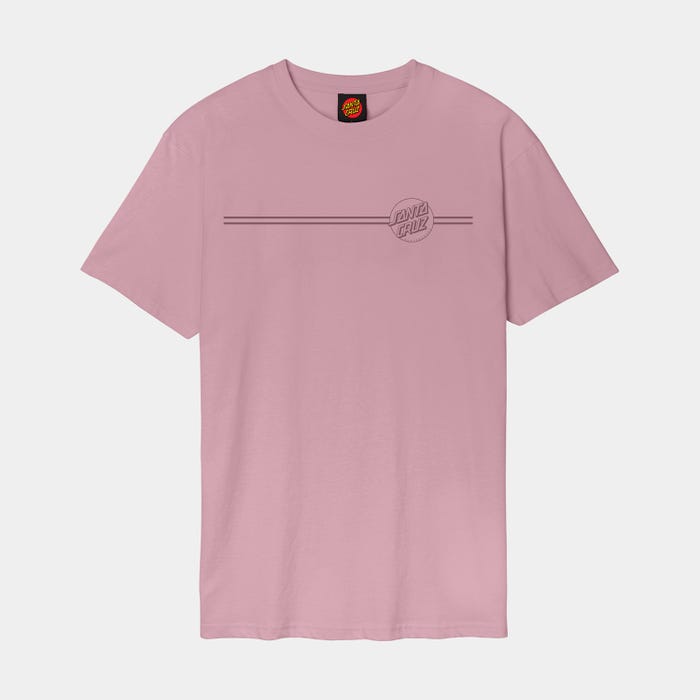 Santa Cruz - Tonal Opus Dot Stripe T-Shirt - Universal Pink