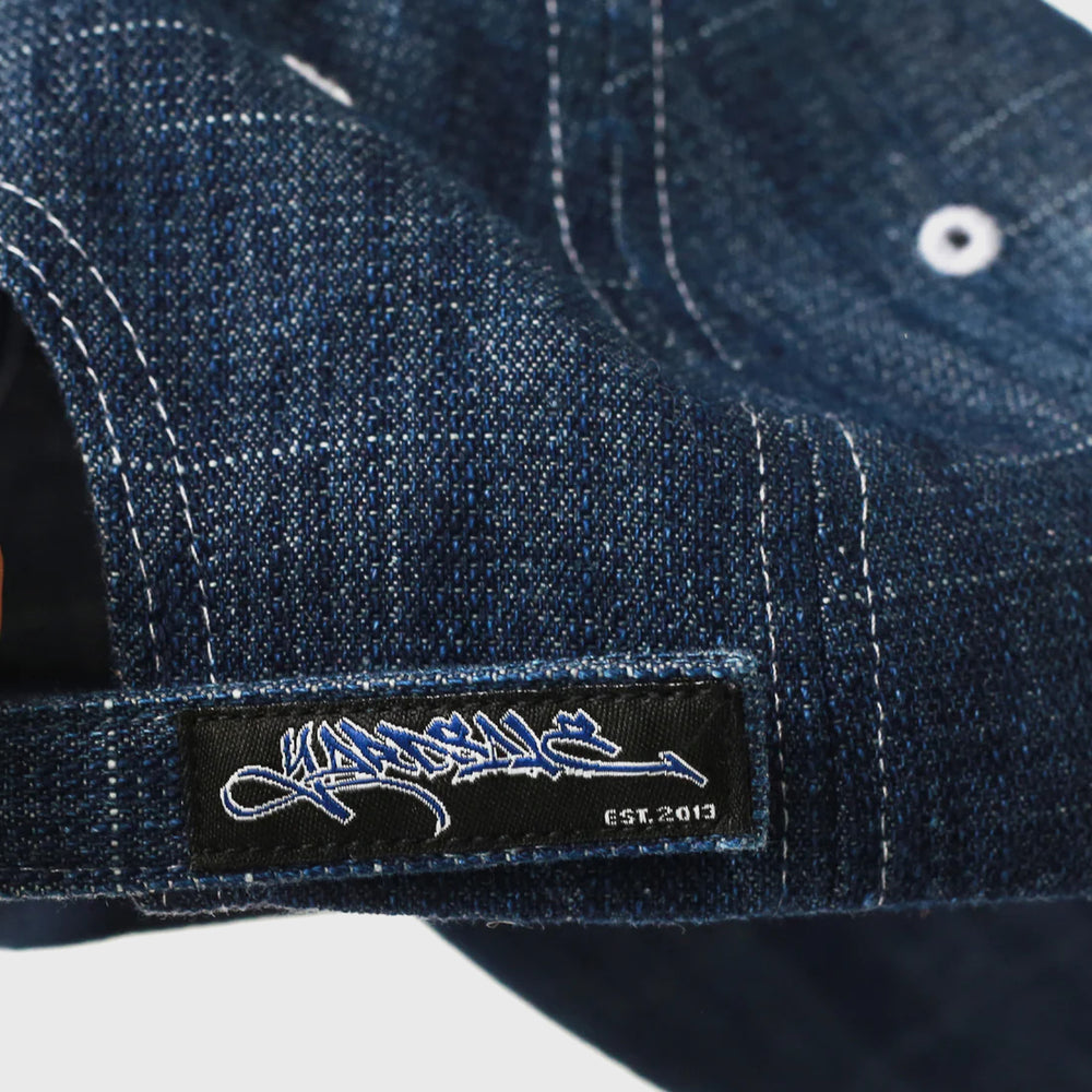 Yardsale - Faded Slub Denim Cap - Blue