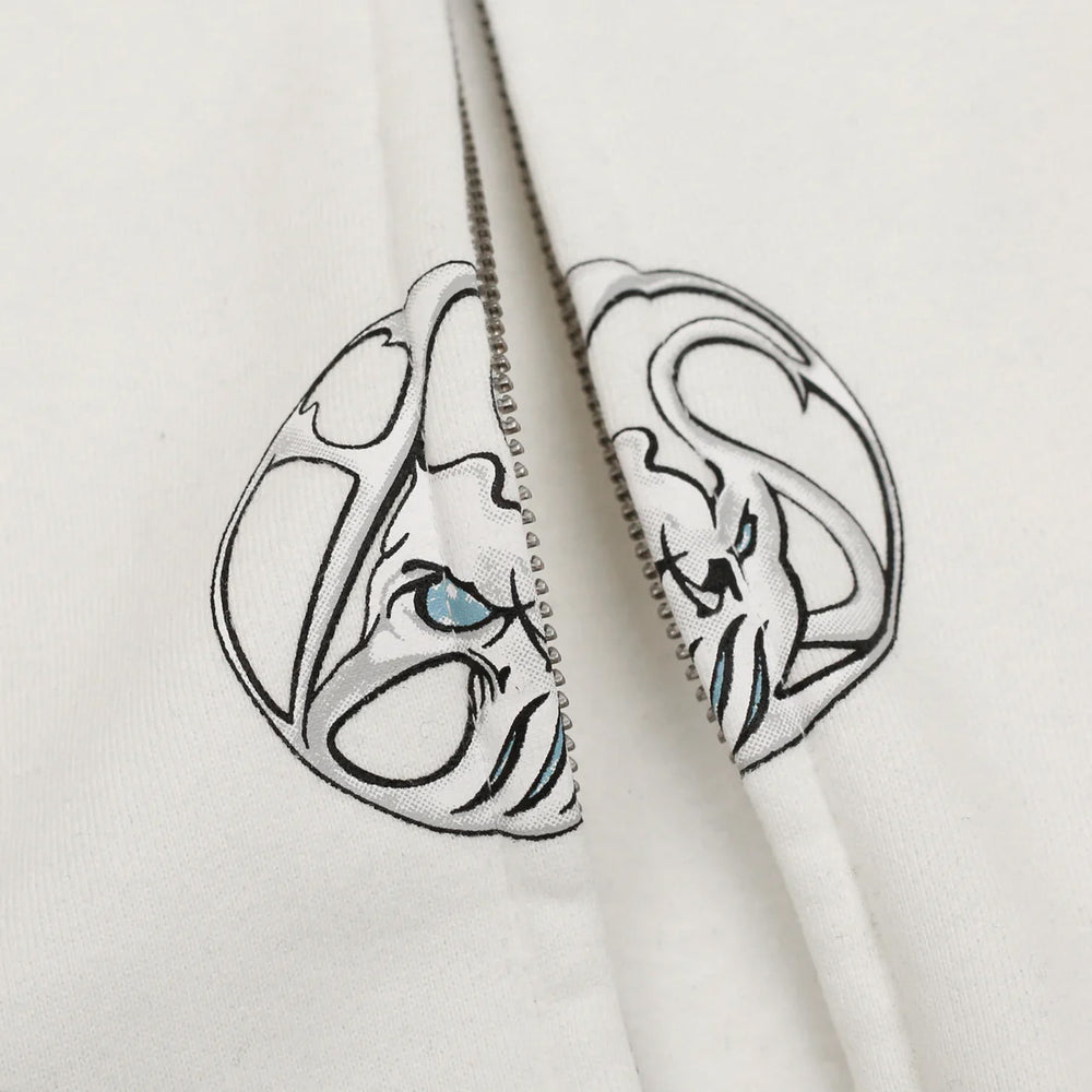 Yardsale - Bullseye Zip Hooded Sweatshirt - White