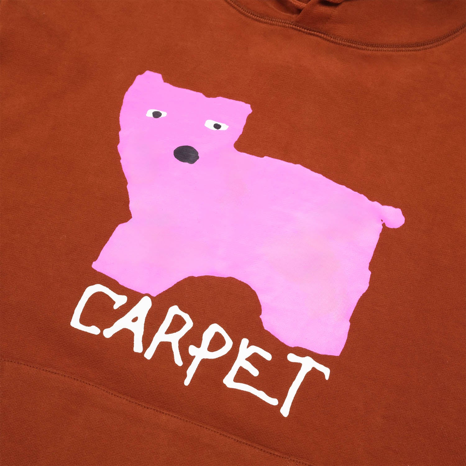Carpet Company - Low IQ Dog Hooded Sweatshirt - Brown
