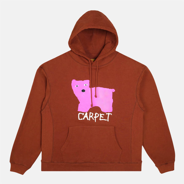 Carpet Company - Low IQ Dog Hooded Sweatshirt - Brown