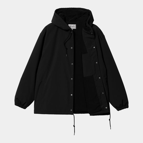 Carhartt WIP - Hooded Coach Jacket - Black / White