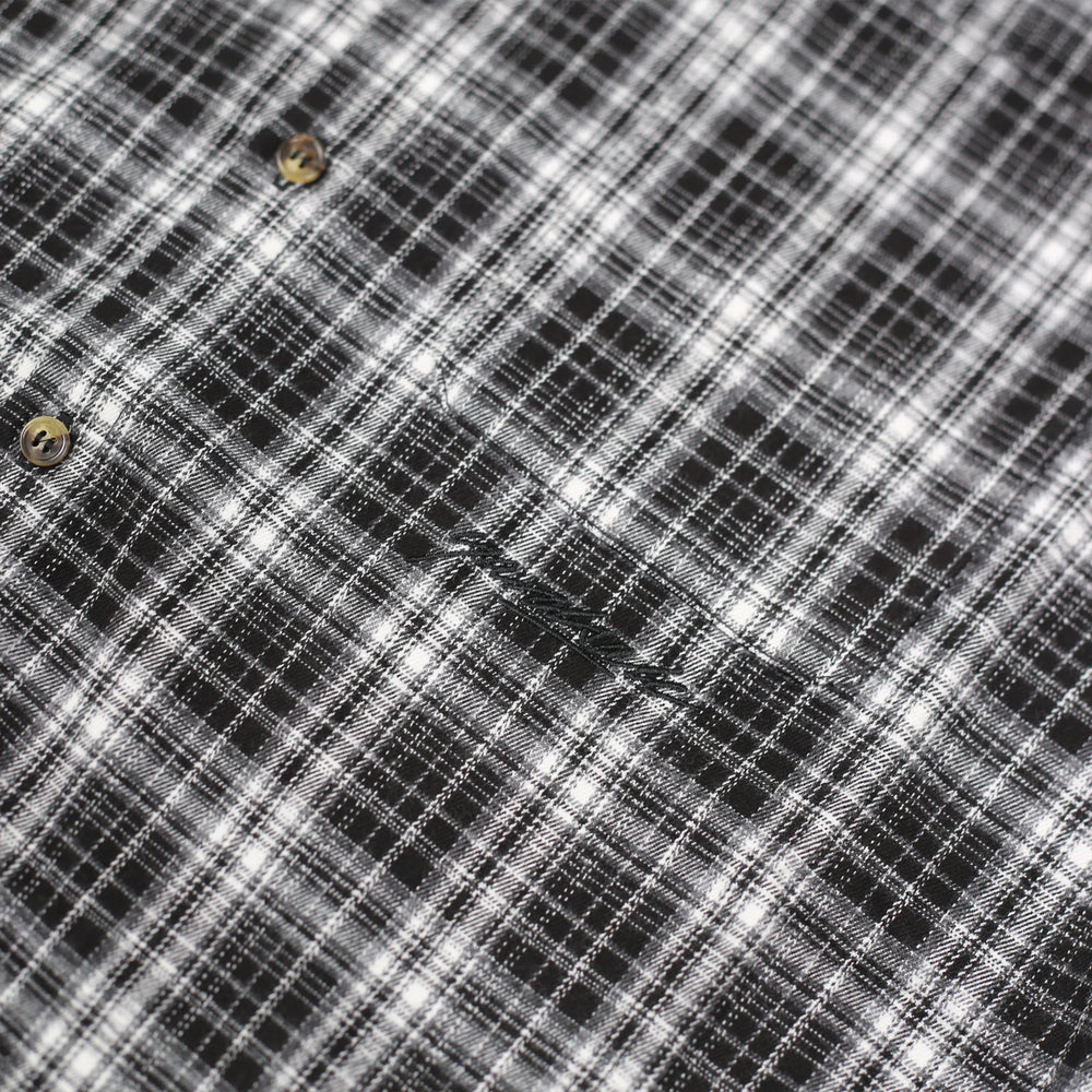 Yardsale - Faded Plaid Shirt - Black