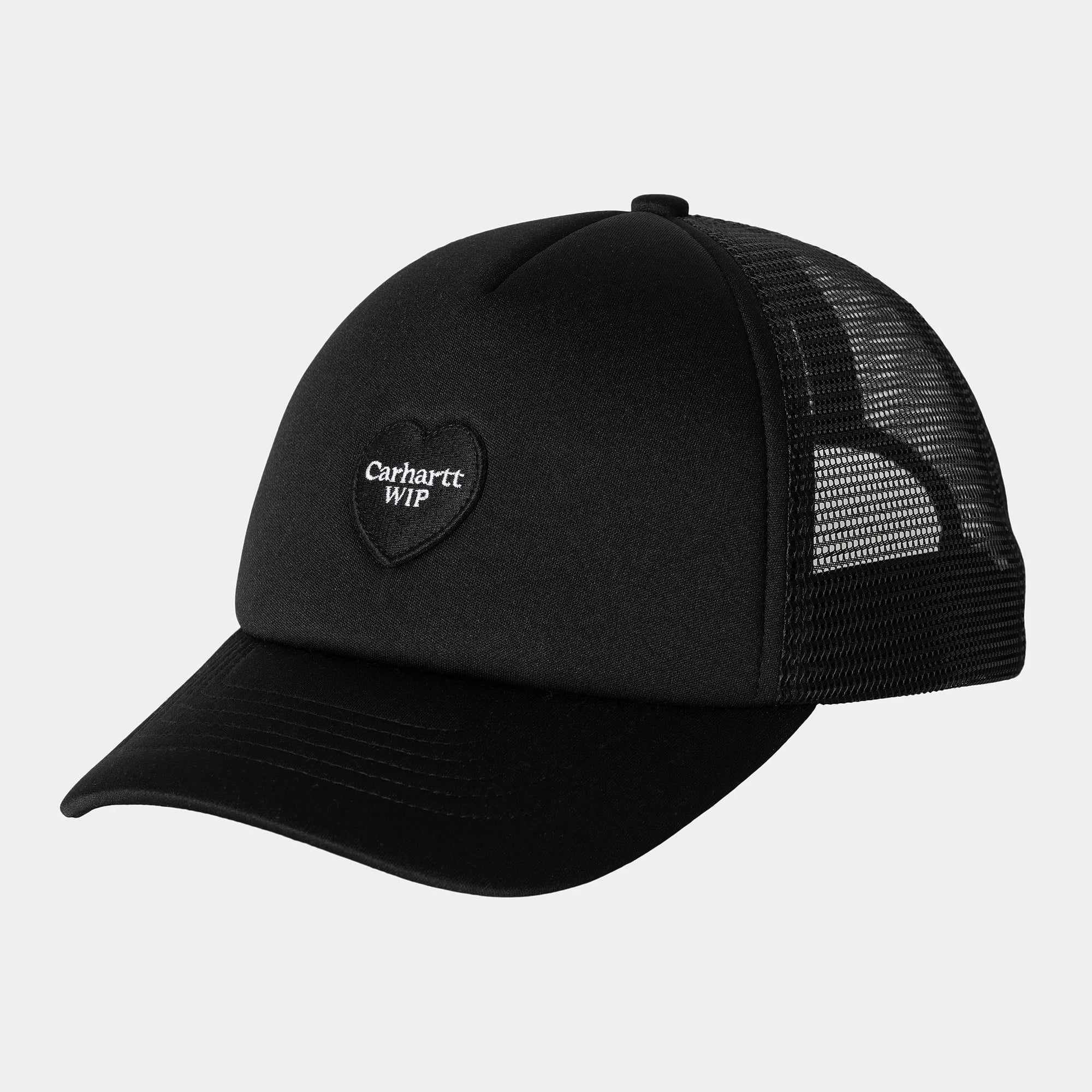 Carhartt WIP - Heart Patch Trucker Cap - Black | Welcome Skate Store Carhartt WIP - Heart Patch Trucker Cap - Black | Welcome Skate Store
