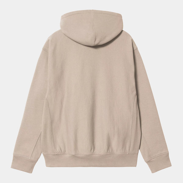 Carhartt WIP - American Script Pullover Hooded Sweatshirt - Fleur De Sel