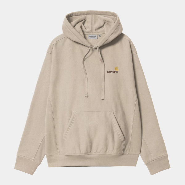 Carhartt WIP - American Script Pullover Hooded Sweatshirt - Fleur De Sel