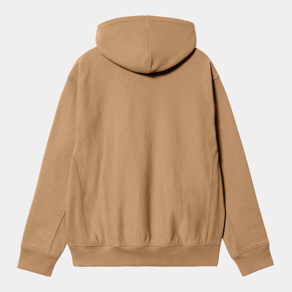 Carhartt WIP - American Script Pullover Hooded Sweatshirt - Peanut