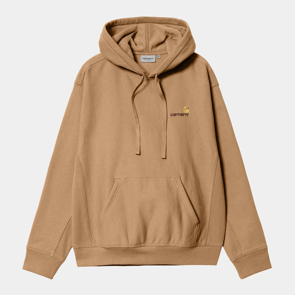 Carhartt WIP - American Script Pullover Hooded Sweatshirt - Peanut