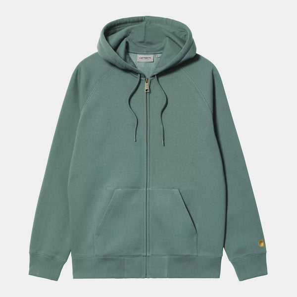 Carhartt WIP - Chase Zip Hooded Sweatshirt - Silver Pine