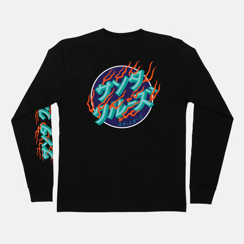 Santa Cruz - Inferno Dots Longsleeve T-Shirt - Black