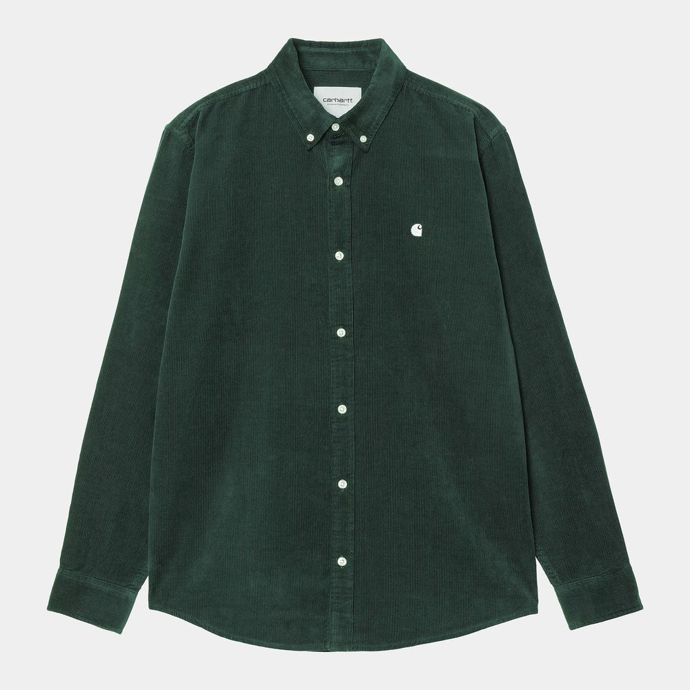 Carhartt WIP - Madison Corduroy Longsleeve Shirt - Conifer / Wax