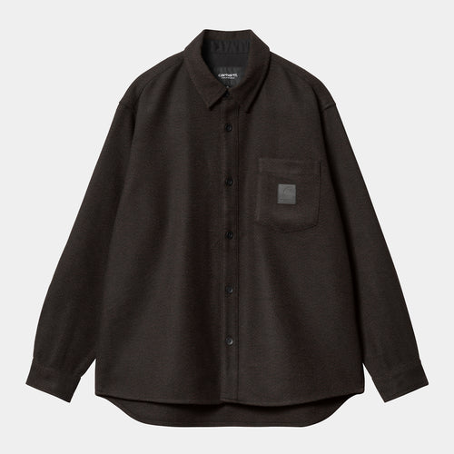 Carhartt WIP - Truman Longsleeve Herringbone Shirt - Chocolate / Black