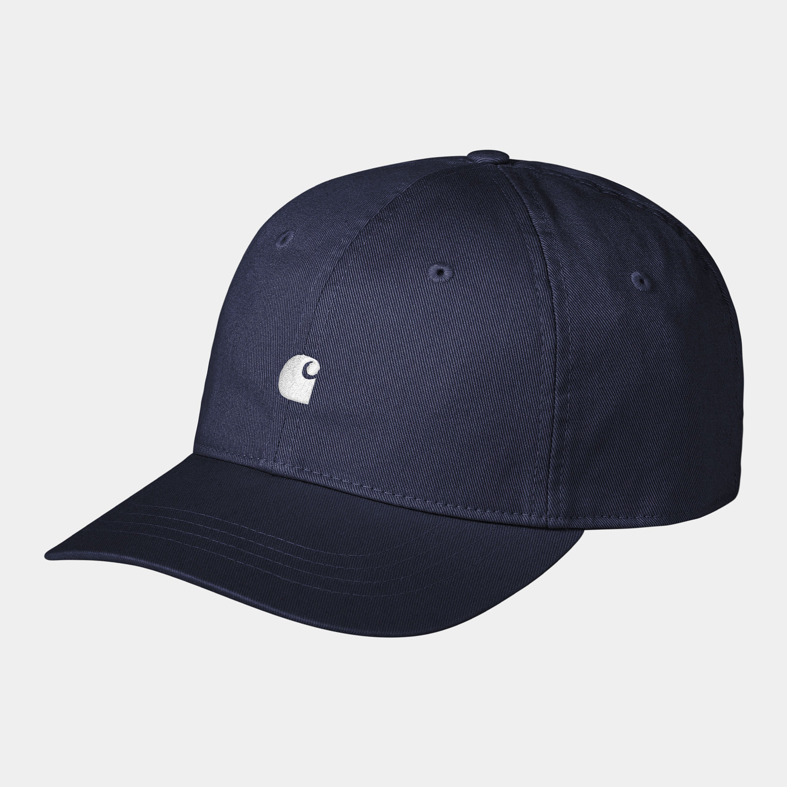 Carhartt WIP - Madison Logo Cap - Airforce Blue / White – Welcome