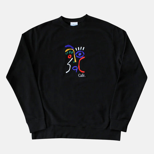 Skateboard Cafe - Marcello Crewneck Sweatshirt - Black