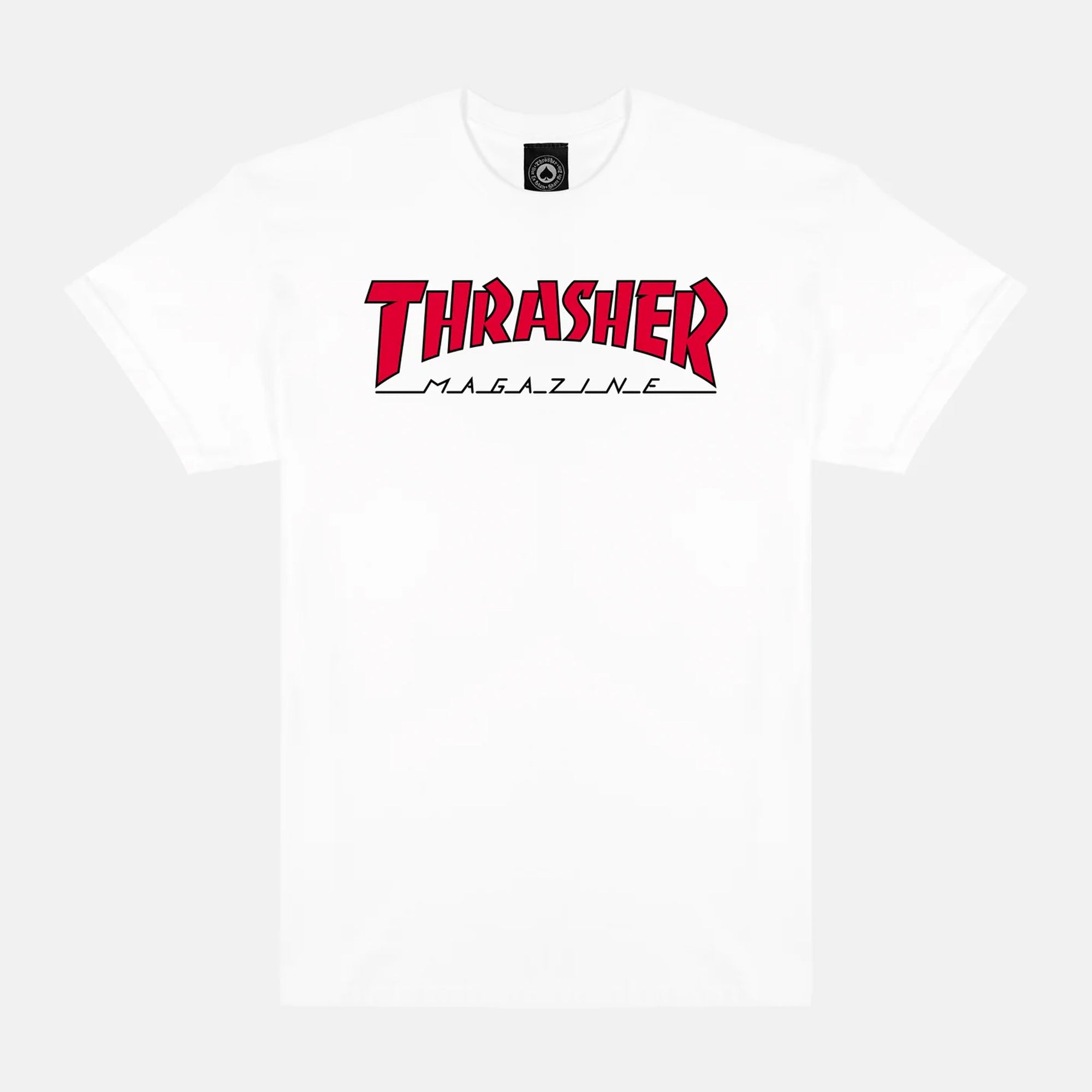Thrasher Magazine - Outline T-Shirt - White / Red