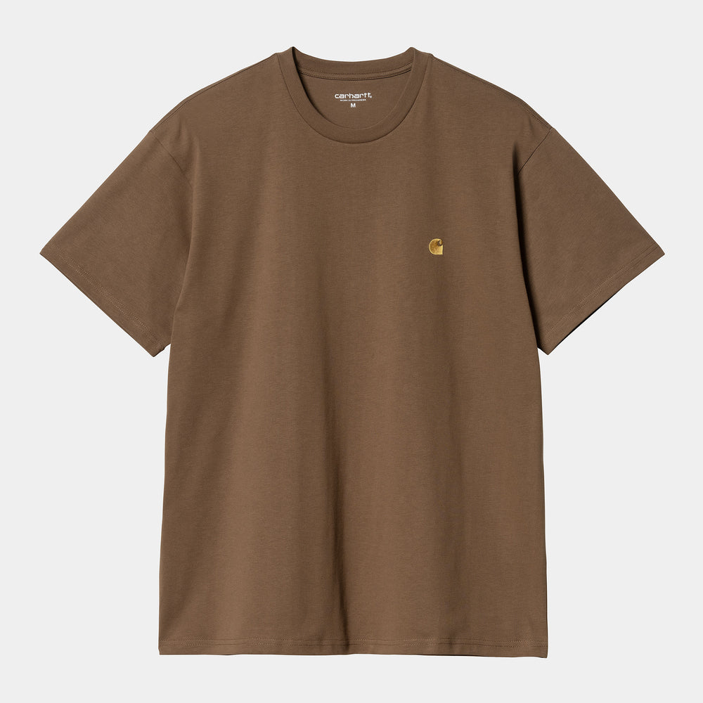 Carhartt WIP - Chase T-Shirt - Chocolate / Gold