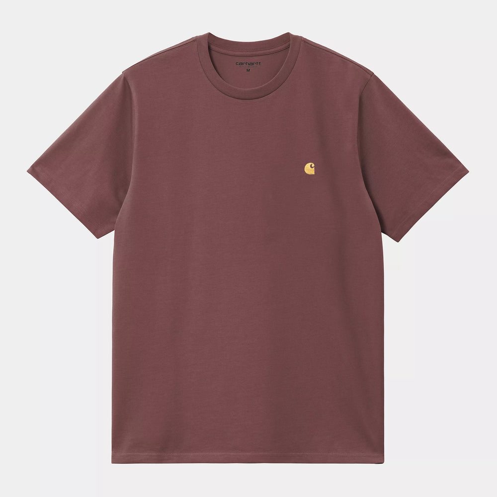 Carhartt WIP - Chase T-Shirt - Dusky Pink / Gold