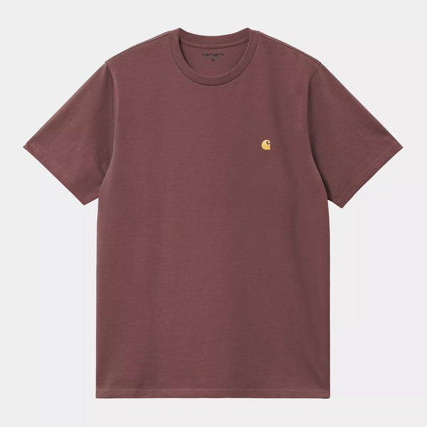 Carhartt WIP - Chase T-Shirt - Dusky Pink / Gold