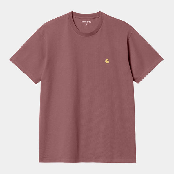 Carhartt WIP - Chase T-Shirt - Dusty Fuchsia / Gold