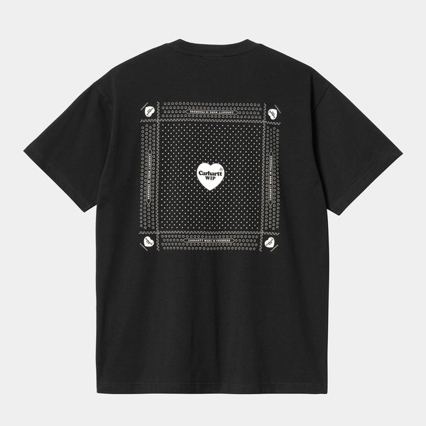 Carhartt WIP - Heart Bandana T-Shirt - Black / White