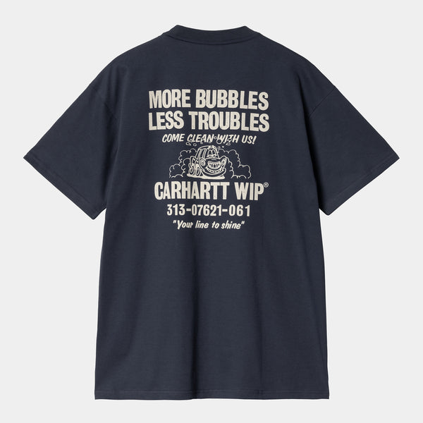 Carhartt WIP - Less Troubles T-Shirt - Blue / Wax