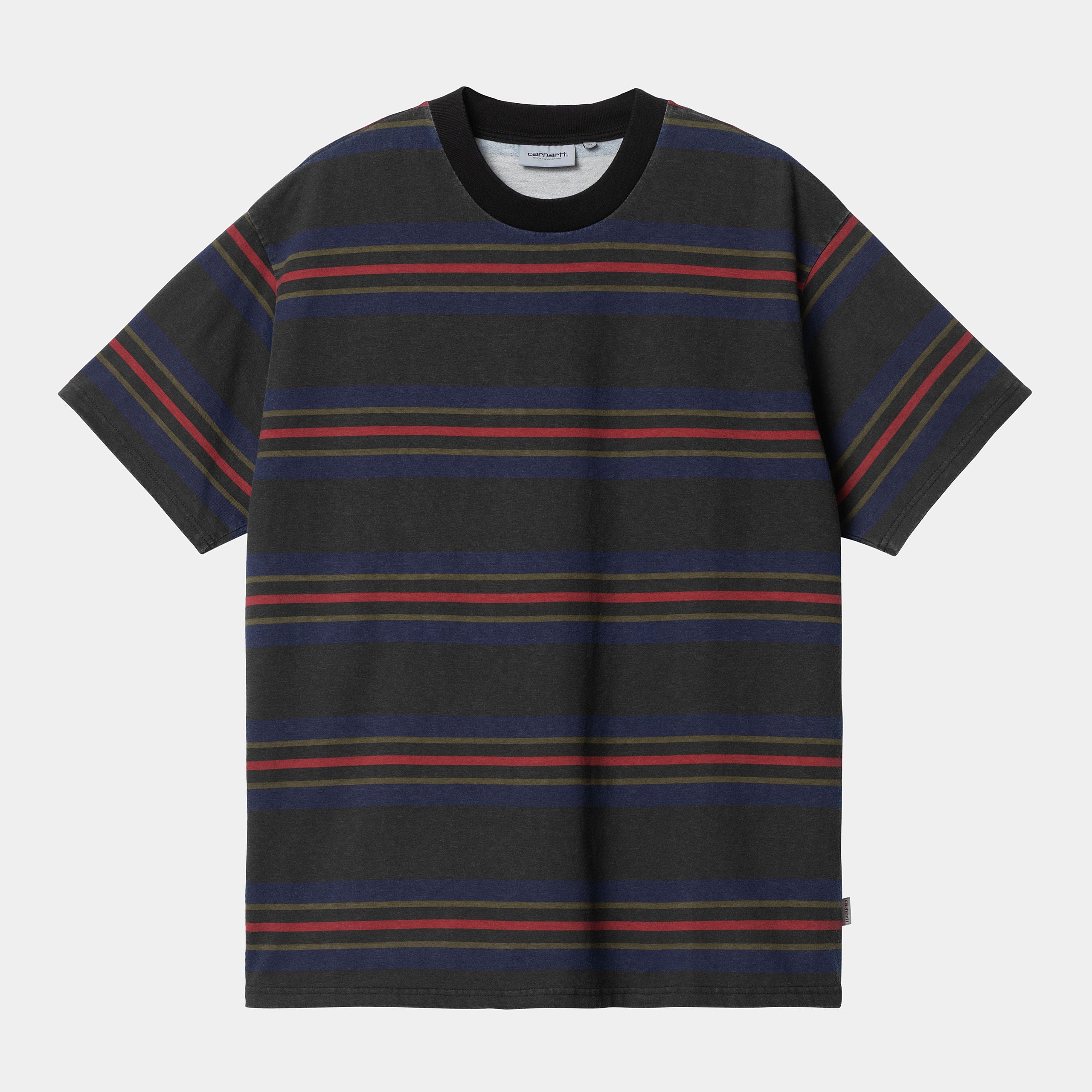 Carhartt WIP - Oregon Stripe T-Shirt - Starco Stripe / Black Heather ...